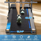 Tapis Roulant da 3,25 HP in Offerta per la Casa, Tapis Roulant Elettrico con Capacità di 136 kg, Tapis Roulant Pieghevole con Inclinazione, Macchina da Corsa con 64 Programmi Preimpostati