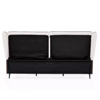 Christopher Knight Home Zewa Letto a piattaforma moderno in similpelle king size con testiera ad ala Teddy