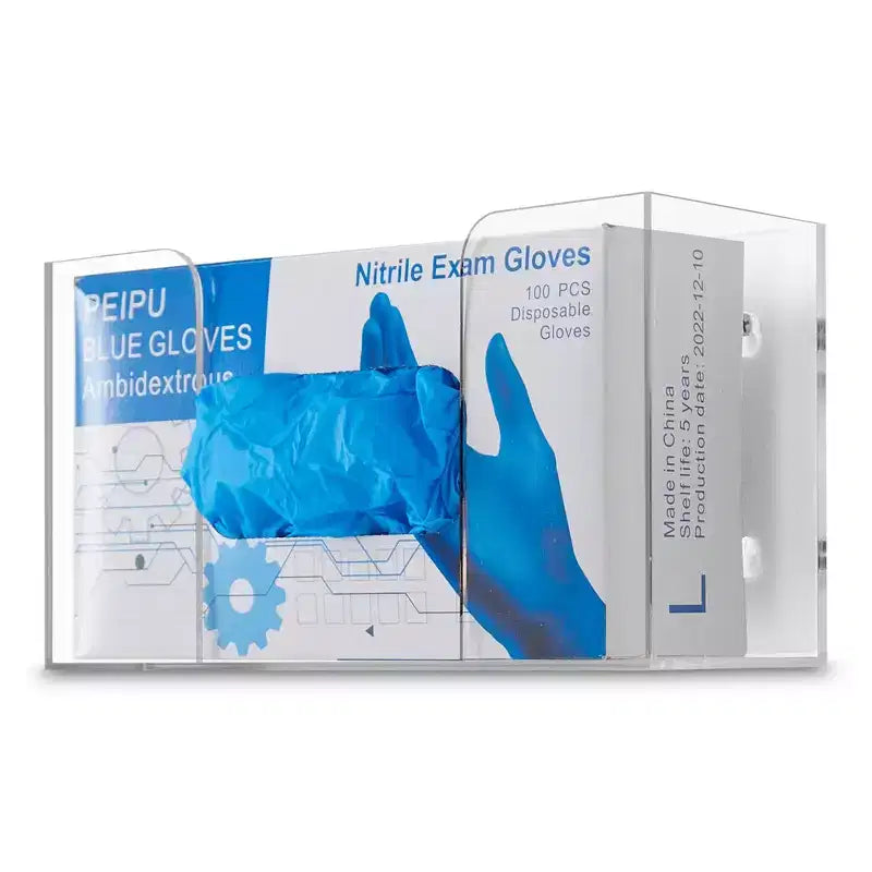 Stock Your Home Acrylic Wall Mount Single Gloves or Tissue Box Dispenser