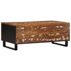 vidaXL Coffee Table Mixed Colors Solid reclaimed wood