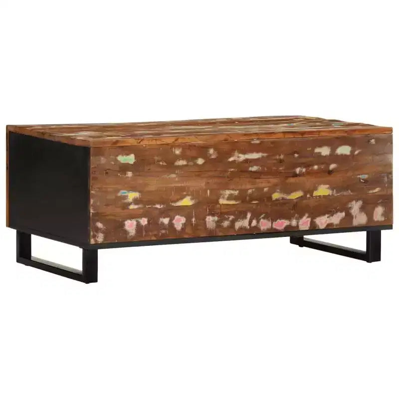 vidaXL Coffee Table Mixed Colors Solid reclaimed wood