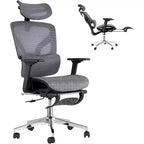 Acekool Ergonomic Mesh Office Chair with Footrest, 4D Armrests & Adjustable Lumbar for Home or Gaming Room