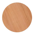 Round Rattan Side Table Rubber Solid Wood Accent Table, 15.7 End Table - ModernLuxe