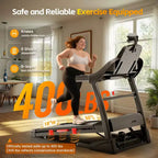Treadmll for Home, 5.1HP Treadmill with 20% Incline, Treadmills with 400lbs Weight Capacity, 12MPH Treadmill with 64 Preset Programs, Home&Office&Gym