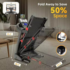 Treadmll for Home, 5.1HP Treadmill with 20% Incline, Treadmills with 400lbs Weight Capacity, 12MPH Treadmill with 64 Preset Programs, Home&Office&Gym
