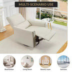 Swivel Rocking Nursery Recliner Chair Rocker Recliner Glider Deep Seat Sofa Chair with high Backrest