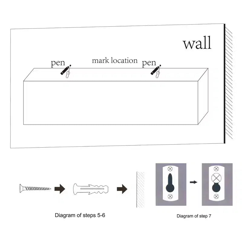 18.11 Black Floating Shelf C invisible-bracket wood wall mount, perfect bathroom/bedroom/kitchen dcor or book/plant display, easy install.