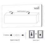 18.11 Black Floating Shelf C invisible-bracket wood wall mount, perfect bathroom/bedroom/kitchen dcor or book/plant display, easy install.