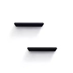 18.11 Black Floating Shelf C invisible-bracket wood wall mount, perfect bathroom/bedroom/kitchen dcor or book/plant display, easy install.