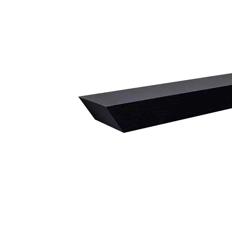 18.11 Black Floating Shelf C invisible-bracket wood wall mount, perfect bathroom/bedroom/kitchen dcor or book/plant display, easy install.