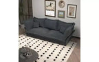 MAYEERTY 90.55 Divano Comodo Moderno Imbottito Cloud, Divani con Seduta Profonda e Cuscini Grandi Multipli Grigio