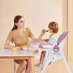 Seggiolone per neonati, regolabile in altezza e reclinabile, seggiolone pieghevole con vassoio rimovibile - Seggiolino multifunzione per bambini facile da pulire