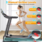 Tapis roulant da 3,75 HP, capacità 136 kg, tapis roulant pieghevole inclinabile, 64+7 programmi smart, 12 km/h, controllo tramite APP, tapis roulant per camminata e jogging a casa con altoparlante HiFi