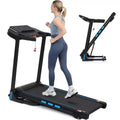 Okak 3.5HP Auto Foldable Treadmill with Incline and Hydraulic System, Treadmills for Home with Heart Rate Sensors and Bluetooth Speaker, Black