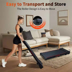 Okak Walking Pad Treadmill with 8 Incline, Under Desk Treadmill with Remote Control and LED Display, Portable Treadmill for Home, Black+Gray