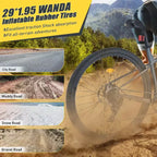Mountain bike da 29 pollici, monomarcia/8 velocità, telaio in acciaio, forcella ammortizzata anteriore, bici con freno a disco per donna, uomo, adulto, multicolore