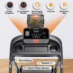 Folding Treadmill for Home, 3.1HP Treadmill with 12% Incline, Treadmill 350lbs Capacity, Running Machine Fitness, 0.6-7.5MPH,