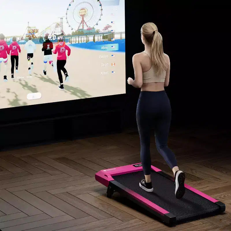 DeerRun Q2 Edition Valentine's Gift home use & light running 7% Incline Smart Walking Pad Treadmill