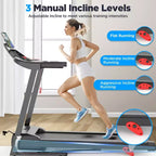 Tapis roulant pieghevole da 3,7 HP in offerta per la casa con controllo APP, capacità 136 kg, inclinazione regolabile, 71 programmi, macchina da corsa elettrica