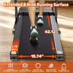 Tapis roulant da 3,5 HP per casa, tapis roulant pieghevole con capacità di 136 kg con oltre 64+7 allenamenti, APP con corsi gratuiti, doppi altoparlanti HiFi, tapis roulant per camminare e correre