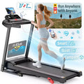 Treadmills on sale - 330 lb Capacity, 3.5HP Folding Electric Treadmill Up to 7.5 MPH Speed, Running Machine with Bluetooth Speaker for Home/Office