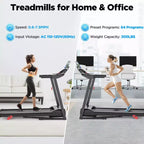 Treadmills on sale - 330 lb Capacity, 3.5HP Folding Electric Treadmill Up to 7.5 MPH Speed, Running Machine with Bluetooth Speaker for Home/Office
