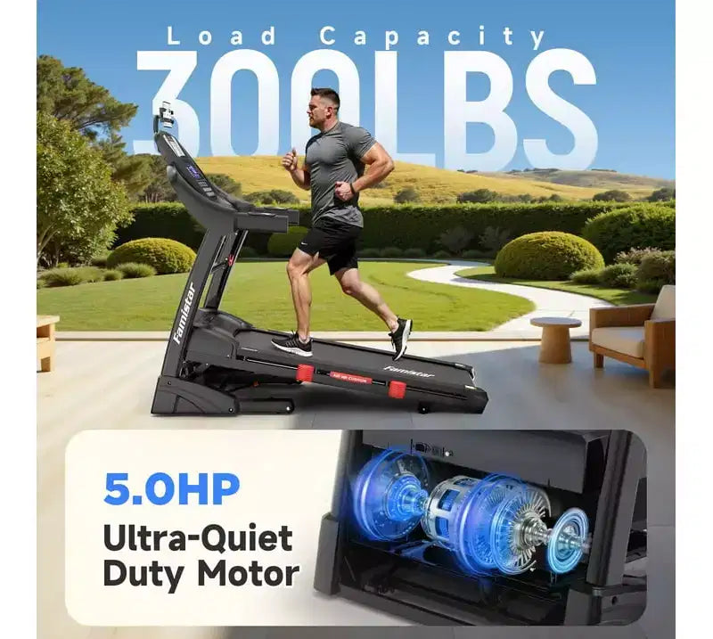Treadmill on Sale, Treadmills clearance 5.0HP Folding Treadmill for Home with 20 Auto Incline,Foldable Electric Treadmill Running Machine