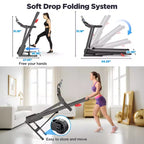 Treadmill on sale, Portable Treadmill with APP Control LED Display and 64 Preset Programs, Exercise Machine for Home, Max 300 LBS