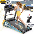 Treadmill for Home, 20% Auto Incline12MPH Speed, LED, 300LBS Capacity, Bluetooth Speaker, 4.75HP Home Office Treadmills for Running Jogging Walking