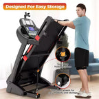 Treadmill for Home, 20% Auto Incline12MPH Speed, LED, 300LBS Capacity, Bluetooth Speaker, 4.75HP Home Office Treadmills for Running Jogging Walking