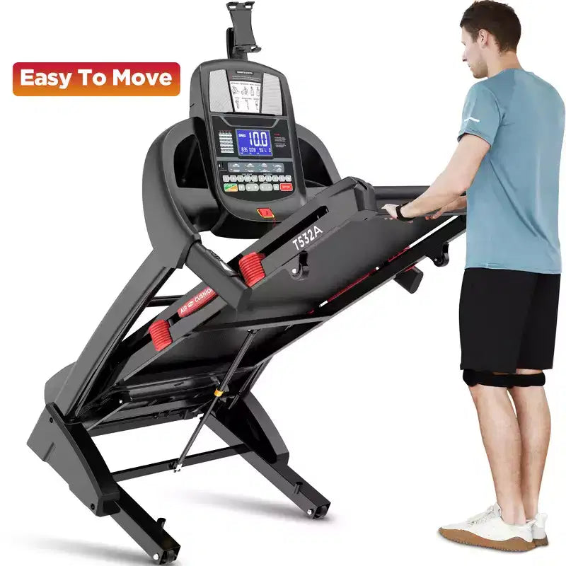 4-in-1 Treadmill with 20% Incline, Portable folding Treadmill, Foldable Treadmills for Home and Office, 4.5 HP Quiet Treadmill with 300 LBS Capacity