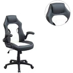 TUYOHW Sedia da gaming girevole con altezza regolabile e ruote, sedia da ufficio ergonomica per videogiochi per ufficio e casa, sedia per il tempo libero imbottita