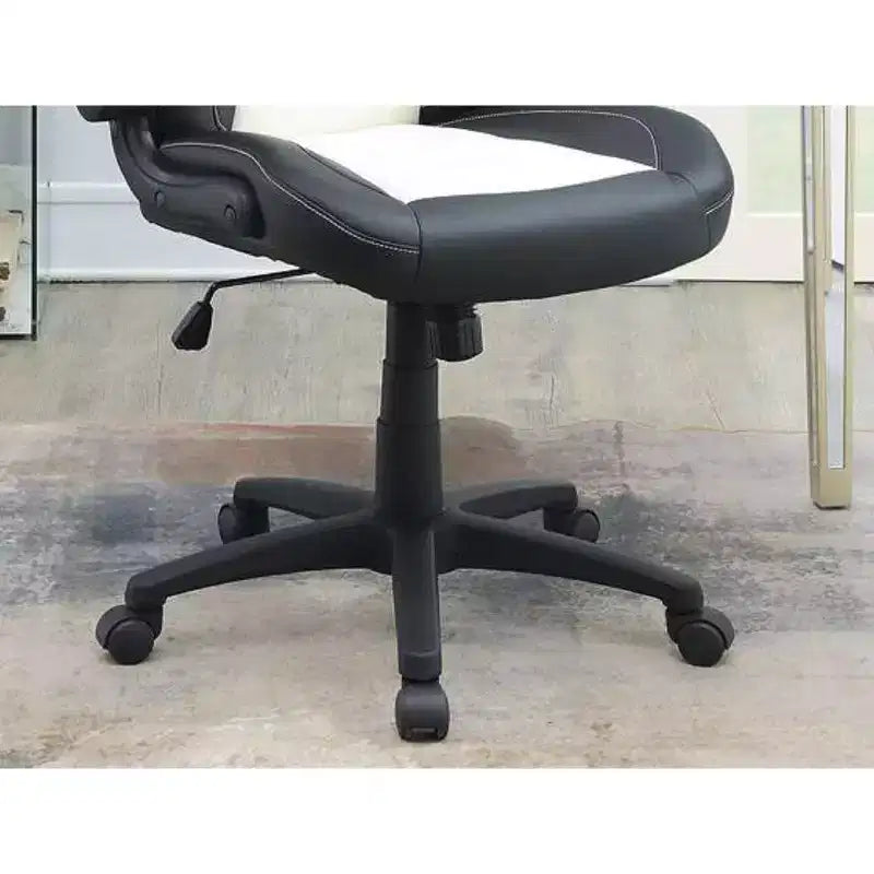 TUYOHW Sedia da gaming girevole con altezza regolabile e ruote, sedia da ufficio ergonomica per videogiochi per ufficio e casa, sedia per il tempo libero imbottita