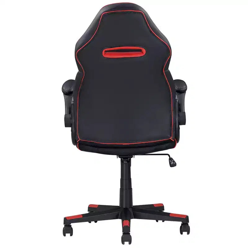 TUYOHW Adjustable Ergonomics Gaming Chair 360 Swivel Chair with Wheels,Black/Red Computer Chair for Office&Home,Versatile Leisure Chair,Black/Red