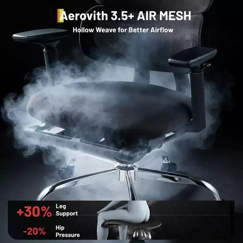 Heavy-Duty Ergonomic Mesh Gaming Chair  High-Back Office Chair with 4D Flip-Up Arms, Adjustable Headrest & Lumbar Support, 400 lbs Capacity