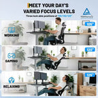 Heavy-Duty Ergonomic Mesh Gaming Chair  High-Back Office Chair with 4D Flip-Up Arms, Adjustable Headrest & Lumbar Support, 400 lbs Capacity