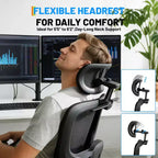 Heavy-Duty Ergonomic Mesh Gaming Chair  High-Back Office Chair with 4D Flip-Up Arms, Adjustable Headrest & Lumbar Support, 400 lbs Capacity