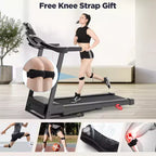Treadmill on sale  3.5HP Folding Treadmill for Home, 12% Manual Incline, 7.5 MPH, 71 Programs, APP Control, Heart Rate Monitor, knee strap gift