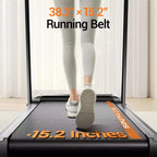15% Manual Incline Treadmill with Handle Bar, 3-Screen Display Foldable Walking Pad, 3.0HP Quiet Motor, 0.67.0 MPH, Home Treadmill