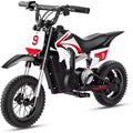 ECOLEAP K1 Kids Electric Dirt Bike 36V  16MPH Fast, 14-Mile Range, 700W Peak Motor, 3-Speed Modes, 12 Off-Road Tires, UL,Ages 3-10