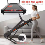 Redliro Folding Treadmill for Home  400 lb Capacity, Auto Incline, Compact & Quiet, Perfect for Walking, Running, & Home Fitness