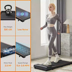 NAYSAYE Walking Pad Treadmill Indoor Cardio Walking Exercise Trainer Quiet Workout for Home Office, Black, 42.2*19.2*3.58
