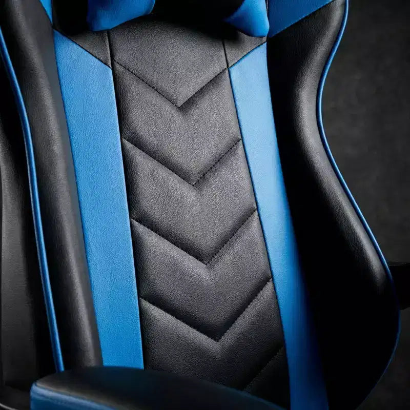 Sedia Gaming con Poggiapiedi, Sedia da Computer Ergonomica con Poggiatesta e Supporto Lombare, Sedia da Gioco Traspirante Regolabile in Altezza per Casa e Ufficio