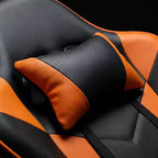 Sedia Gaming con Poggiapiedi, Sedia da Computer Ergonomica con Poggiatesta e Supporto Lombare, Sedia da Gioco Traspirante Regolabile in Altezza per Casa e Ufficio