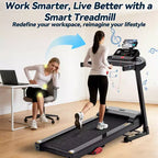 Treadmills on Sale, Treadmills Clearance,Folding Home Treadmill 3.25HP Motor, Manual Incline Cardio Machine with Bluetooth Speakers