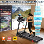 Treadmills on Sale, Treadmills Clearance,Folding Home Treadmill 3.25HP Motor, Manual Incline Cardio Machine with Bluetooth Speakers