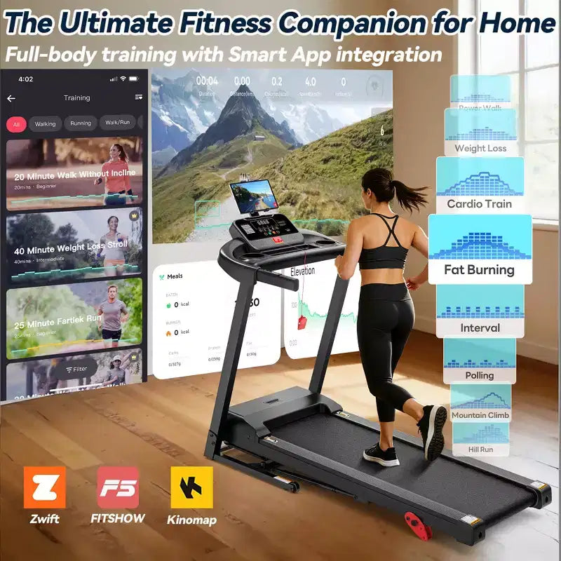 Treadmills on Sale, Treadmills Clearance,Folding Home Treadmill 3.25HP Motor, Manual Incline Cardio Machine with Bluetooth Speakers