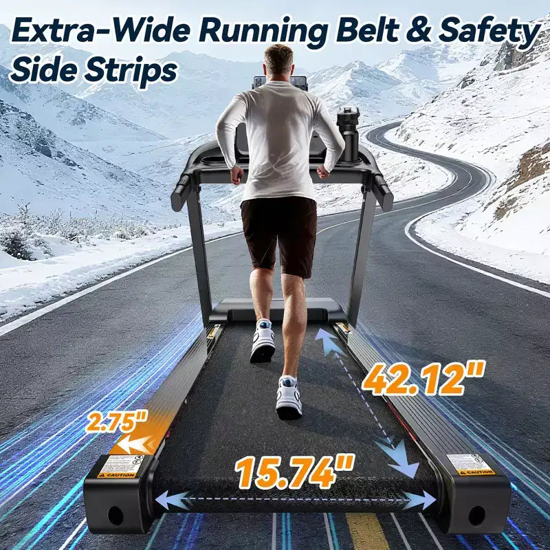 Treadmills on Sale, Treadmills Clearance, 3.0HP Folding Treadmill with Manual Incline, 64 Programs, Bluetooth, 300 lb Capacity