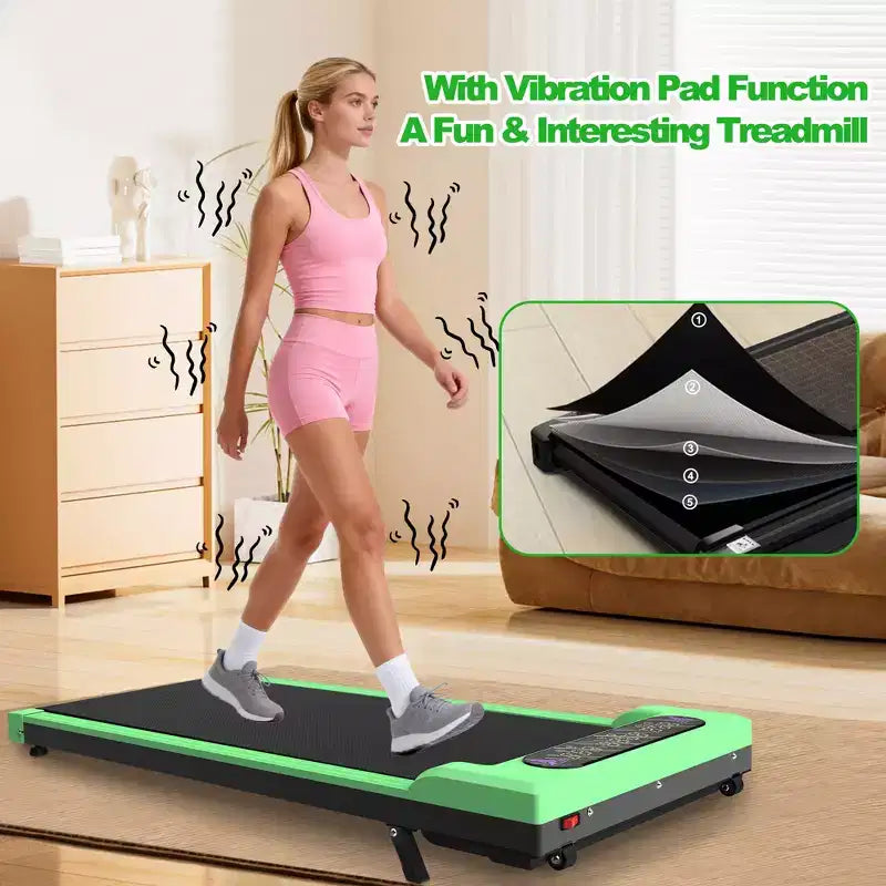 GDFStudio Vella 2.0HP Foldable Treadmill with Incline and Vibration Pad