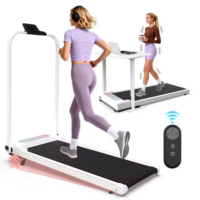 GDFStudio Vella 2.0HP Foldable Treadmill with Incline and Vibration Pad
